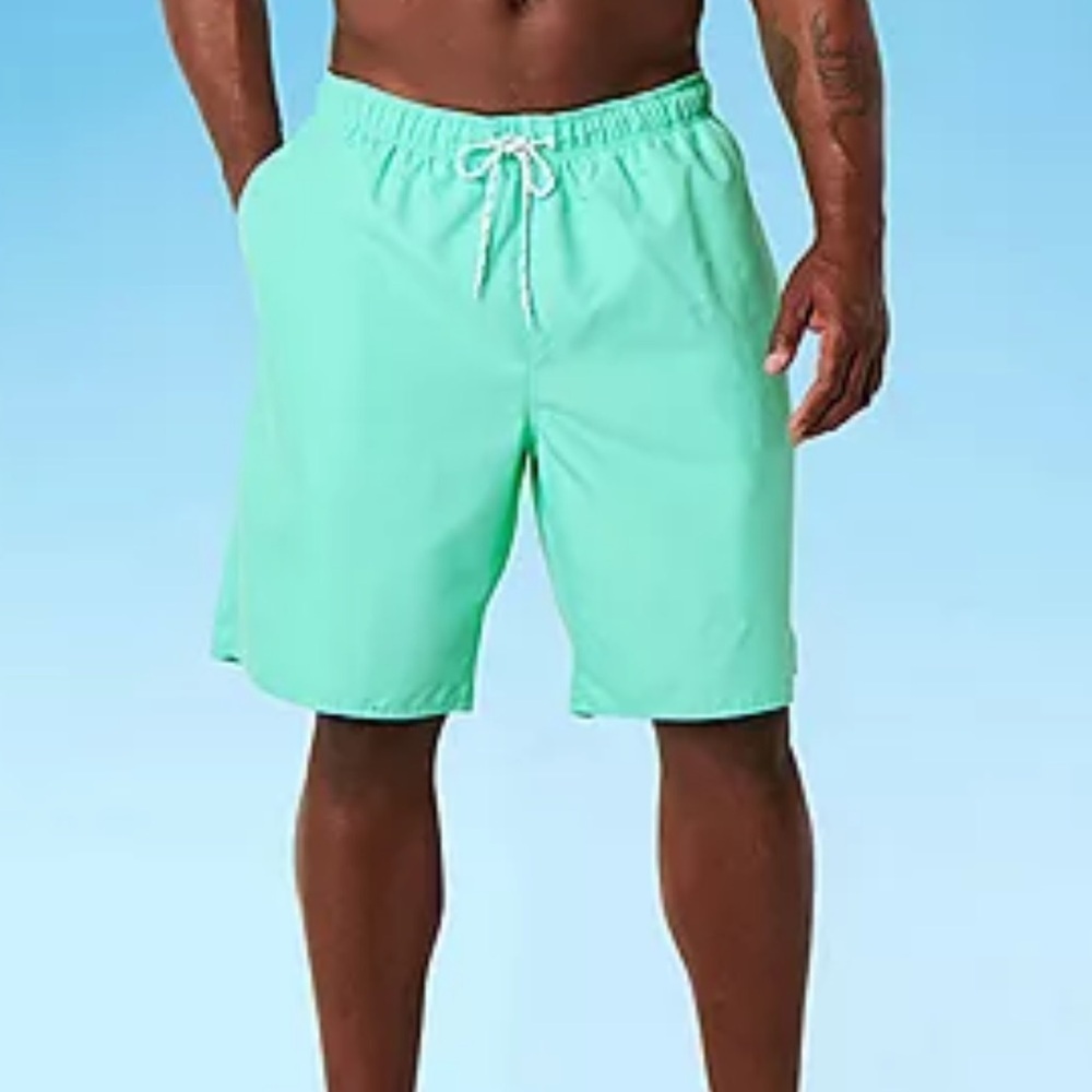 Mens St John’s Bay Blue Swim Shorts Sz 3XL NWT